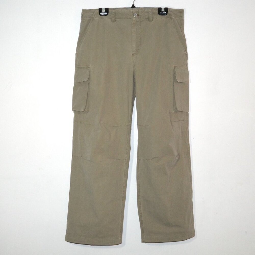 OUR LEGACY Mount Cargo Pants Peafowl Khaki Canvas Mens Size 50 Worn Once EUC